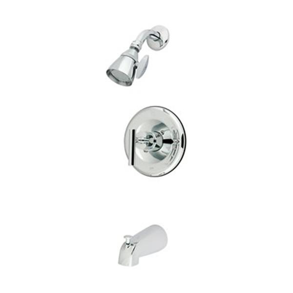 Elements of Design Manhattan Polished Chrome Tub & Shower Faucet