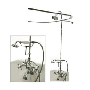Elements of Design Vintage Chrome Package Clawfoot Tub and Shower Filler