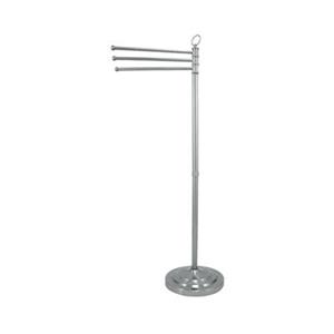 Elements of Design Vintage Polished Chrome Free-Standing Pedestal Three Heights Towel Bar