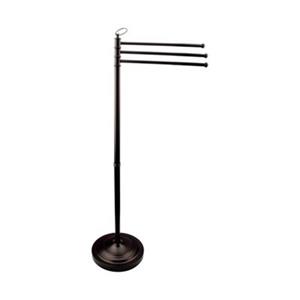 Elements of Design Vintage Oil Rubbed Bronze Free-Standing Pedestal Three Heights Towel Bar