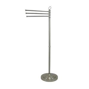 Elements of Design Vintage Satin Nickel Free-Standing Pedestal Three Heights Towel Bar