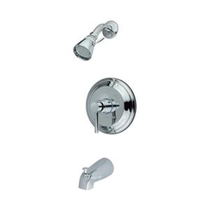Elements of Design Concord Chrome Tub Faucet Pressure Balance Shower System
