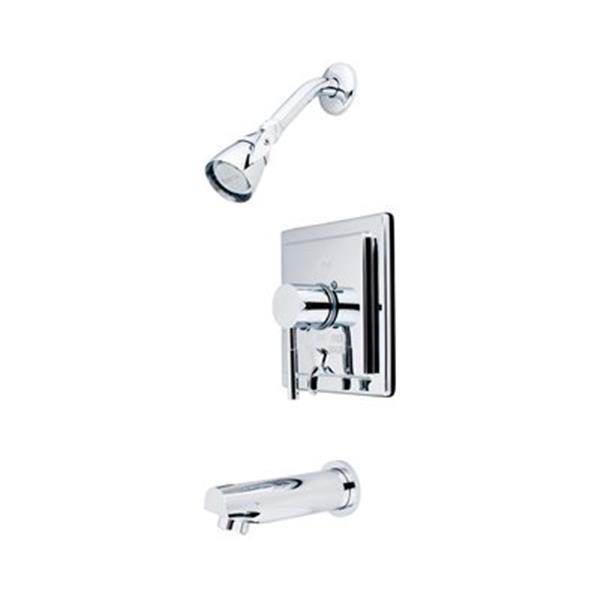 Elements of Design Concord Polished Chrome Tub Faucet Shower System