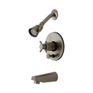 Elements of Design NuVoFusion Satin Nickel Single Handle Tub & Shower Set