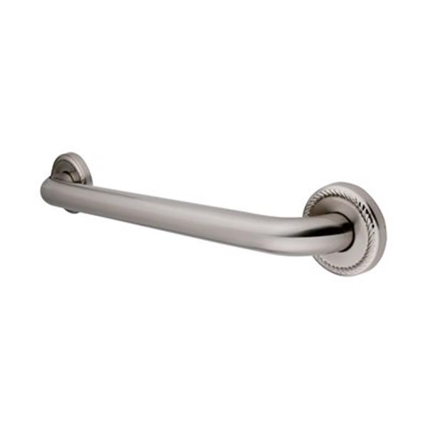 Elements of Design Regency 35.06-in Satin Nickel Decorative Grab Bar