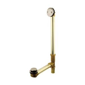 Elements of Design 18-in Brass Satin Nickle Waste Overflow Bathtub Part