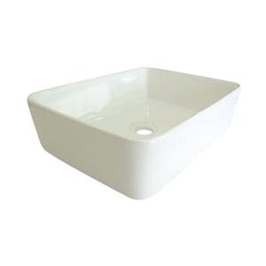 Elements of Design French Petite 18.5-in x 14.38-in White Rectangular Vessel Sink