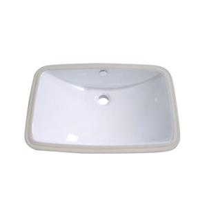 Elements of Design Forum 18.25-in x 13.5-in White Under Mount Rectangular Bathroom Sink