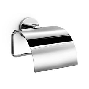 WS Bath Collections Napie 53064 Complements Polished Chrome Toilet Paper Holder With Cover
