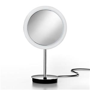WS Bath Collections Freestanding Make-Up/Magnifying Mirror with LED Light