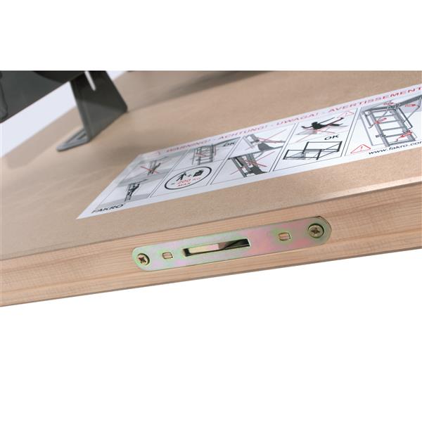 Fakro LMS 8-ft x 22.50-in Metal Insulated Attic Ladder