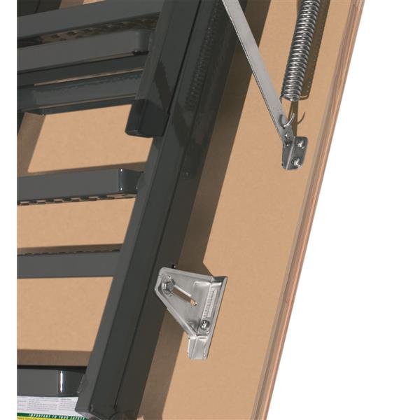 Fakro Folding Attic Ladder 22 5 X 54 Steel Gray 66867 Rona