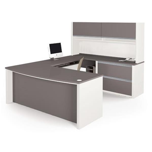 Bestar 938 Connexion U-Shaped Workstation with Optional Hutc