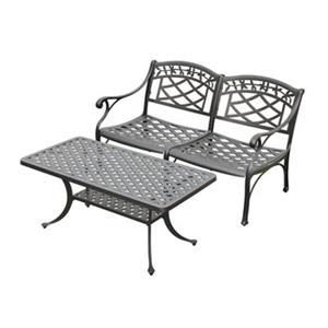 Crosley Furniture Sedona Black 2-Piece Outdoor Conversation Set