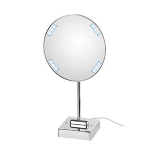 WS Bath Collections Mirror Pure lll Free Standing Magnifying/Make-Up Mirror with LED Lights