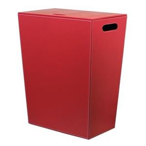 WS Bath Collections Ecopelle 2463RD Collection Complements II Hamper with Internal Bag and Lid