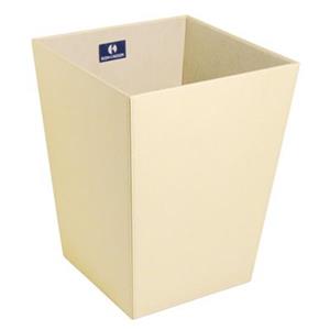 WS Bath Collections Ecopelle Collection Complements 18.90-in x 16.90-in Off White Waste Basket