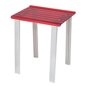 WS Bath Collections Leo 18.1-in Red Shower Seat