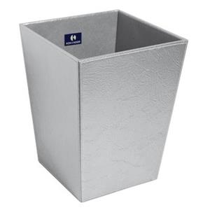 WS Bath Collections Perle Complements 11.80-in x 9.10-in Chrome Waste Basket