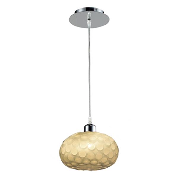 Classic Lighting Laguna Collection 8-in x 7-in Cream Dome Mini Pendant Light