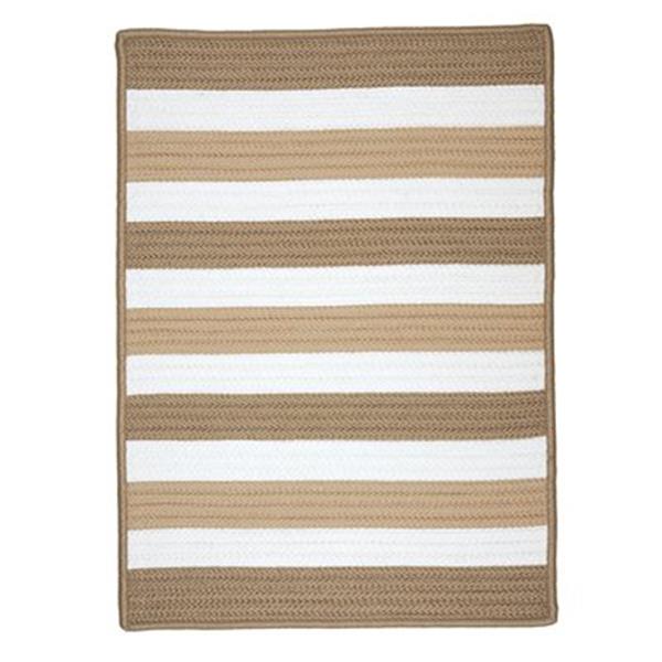 Colonial Mills Portico 2-ft x 6-ft Sand Striped Indoor/Outdoor Area Rug