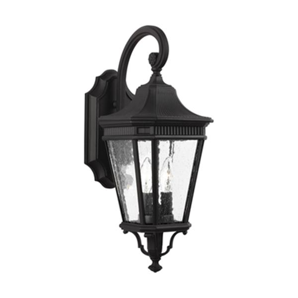 Generation Lighting Cotswold Lane Black 2-Light Exterior Wall Sconce