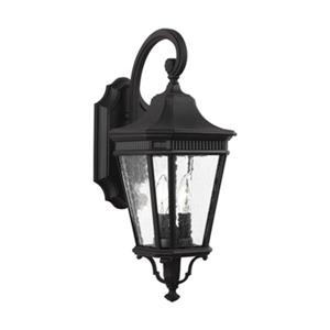 Generation Lighting Cotswold Lane Black 2-Light Exterior Wall Sconce