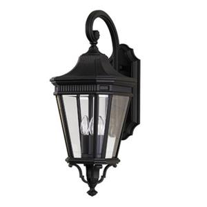 Generation Lighting Cotswold Lane Black 3-Light Exterior Wall Sconce