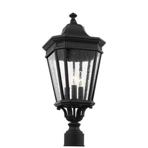 Feiss Cotswold Lane 3-Light Black Post Lantern