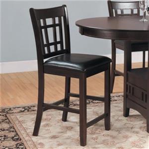 HomeTrend Junipero 41-in x 18-in Brown Counter Height Dining Chair (Set of 2)