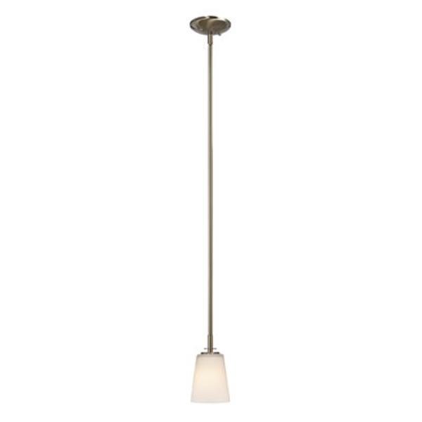 Galaxy Radcliff Collection 4.75-in x 8-in Brushed Nickel Cone Mini Pendant Light