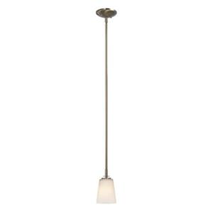 Galaxy Radcliff Collection 4.75-in x 8-in Brushed Nickel Cone Mini Pendant Light