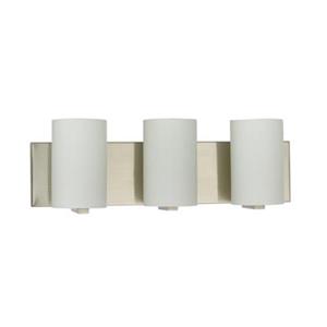 Amlite Lighting Castlemore Brushed Nickel 3-Light Vanity Light
