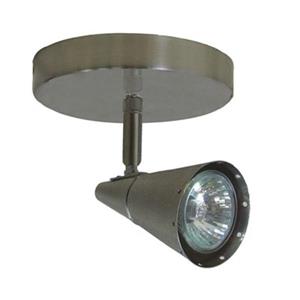 Amlite Lighting 4-in x 4-in Brushed Nickel 1-Light Directional Spot Light