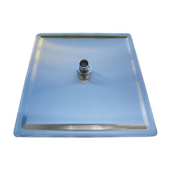 ALFI brand 12-in Brushed Stainless Steel Square Ultra Thin Rain Shower Head