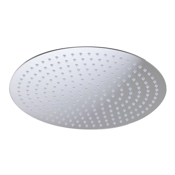 ALFI brand 16-in Brushed Stainless Steel Round Ultra Thin Rain Shower Head