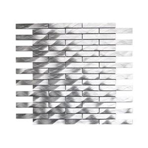 Tuile murale/dosseret briques longues en aluminium, 11 mcx