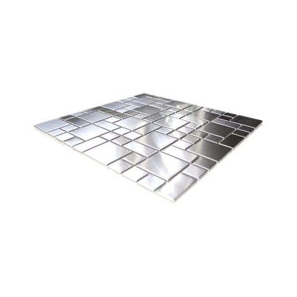 Eden Mosaic Tiles Modern Cobble Pattern Mosaic Tile - Stainless - 11-Pack