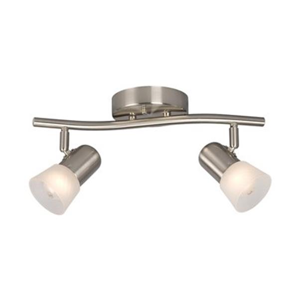 Galaxy Luna lll Brushed Nickel 2-Light Track Lighting Kit 754172BN/FR ...