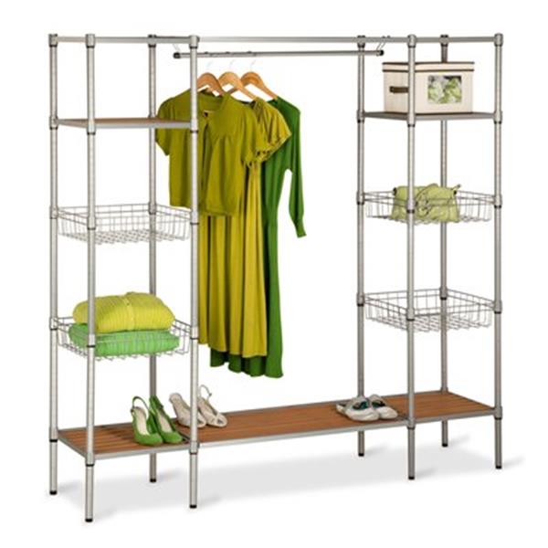 Honey Can Do Wrd 02350 Freestanding Steel Closet With Basket Rona