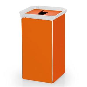 WS Bath Collections Complements Orange Aluminum Laundry Basket