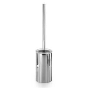 WS Bath Collections Skoati Silver Freestanding Toilet Brush Holder
