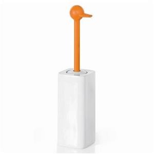 WS Bath Collections Skoati Orange Toilet Brush Holder