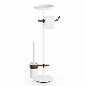 WS Bath Collections Impie 5111 Complements White Bathroom Accessories Stand
