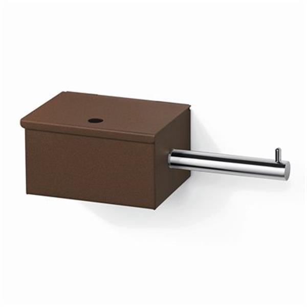 WS Bath Collections Scondi 5137 Complements Rust Toilet Paper Holder With Storage