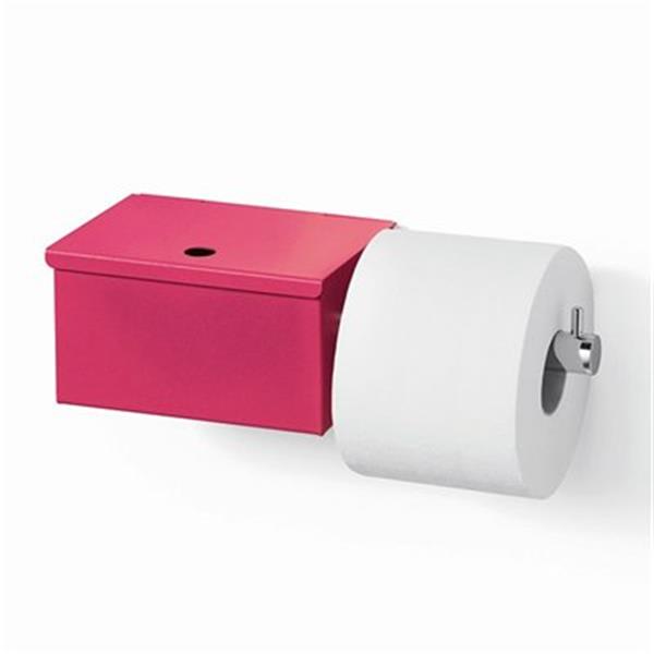 WS Bath Collections Scondi 5137 Complements Red Toilet Paper Holder With Storage