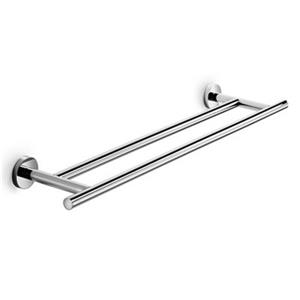 WS Bath Collections Spritz 25.60-in Polished Chrome Double Towel Bar