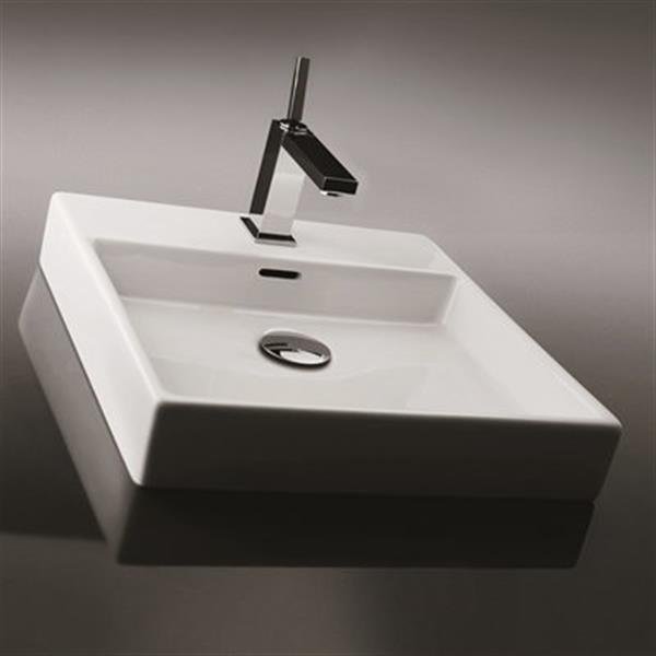 WS Bath Collections Ceramica Valdama Bathroom Sink,Plain 45W