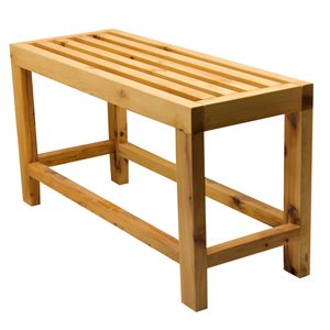 ALFI brand 26-in Solid Wood Slated Single Person Sitting Bench