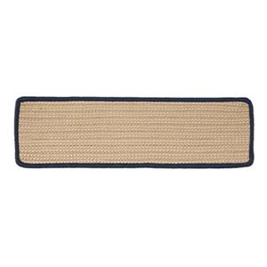 Colonial Mills Boat House 8-in x 28-in Navy Stair Tread Mat - 13/pack